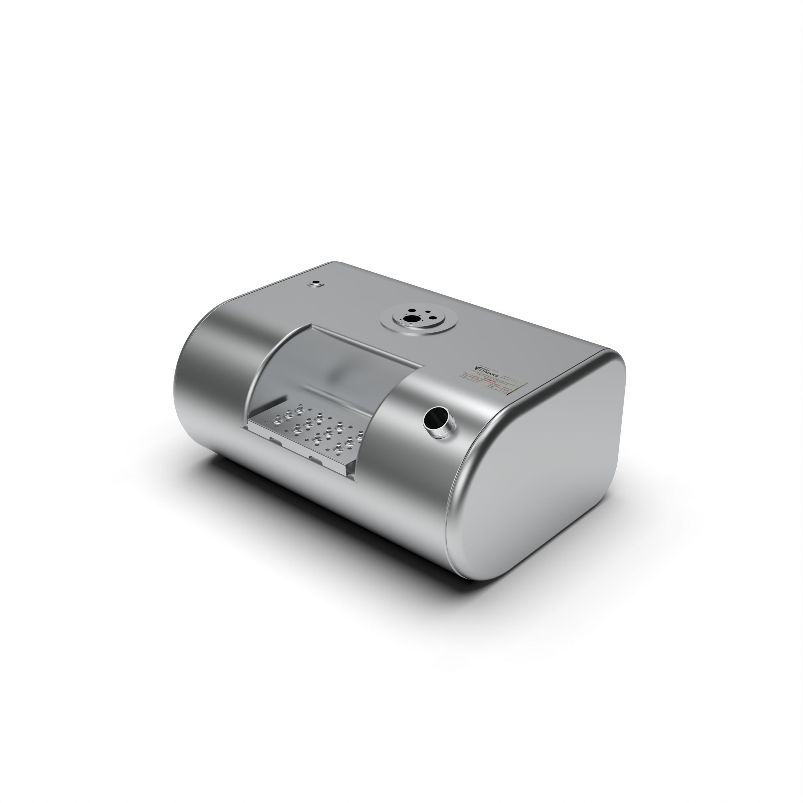 INTERNATIONAL 4300/4400 55 GAL. 16" X 25" X 35" D SHAPED TANK PASSENGER SIDE FRONT FILL W/INTEGRATED STEP